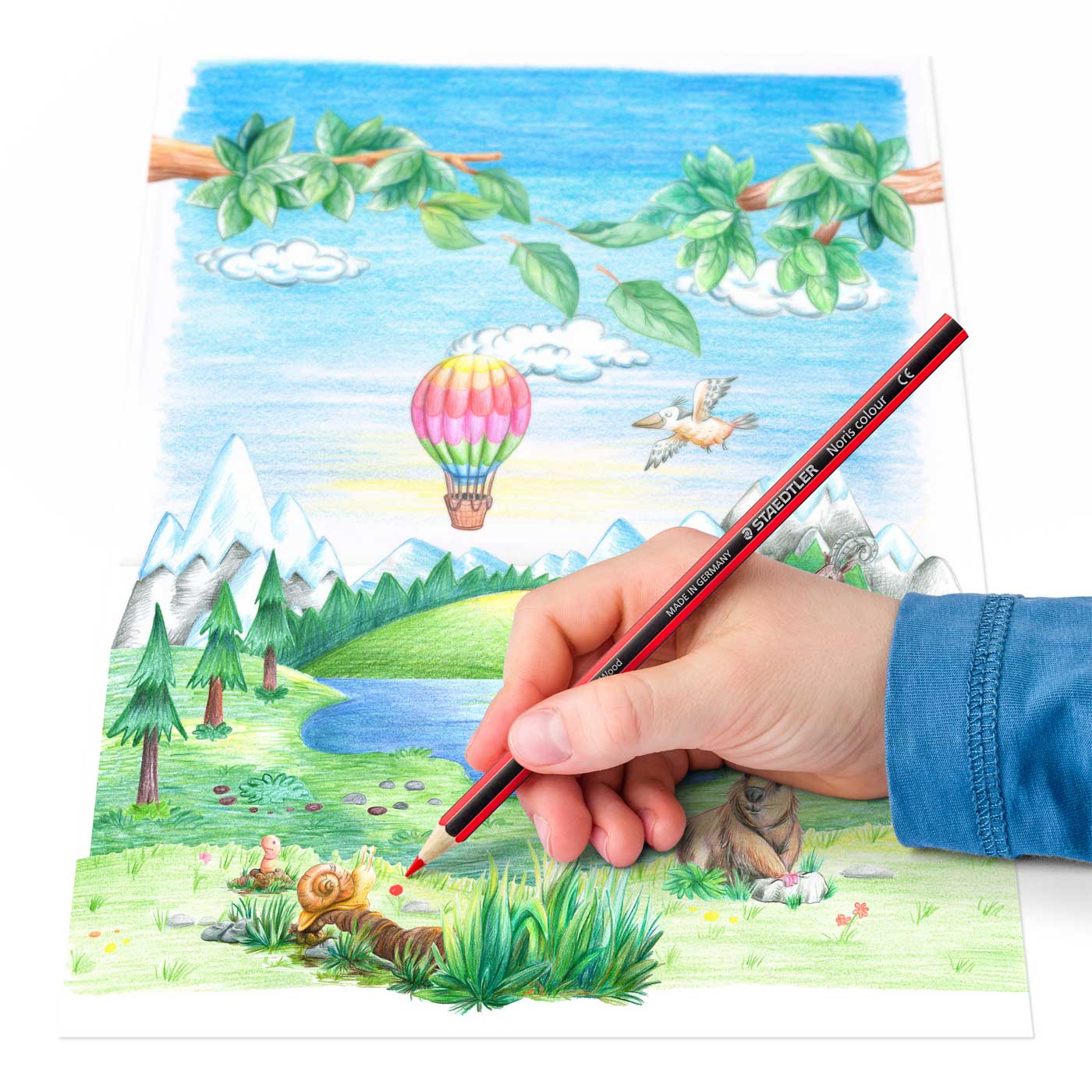 Staedtler Colouring Pencils Upcycled Wood 185 C24 Noris Pack of 24