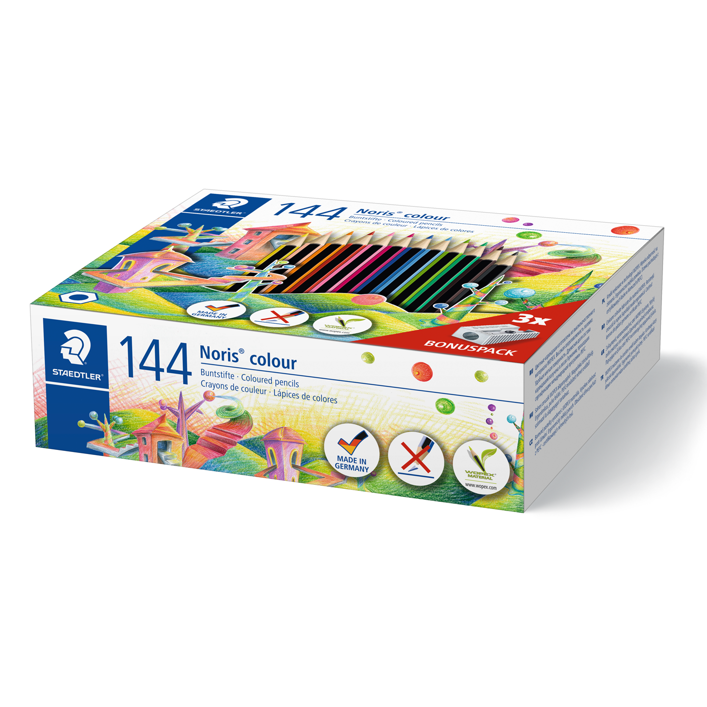 Staedtler Coloured Pencils Noris Club Class Pack of 144 