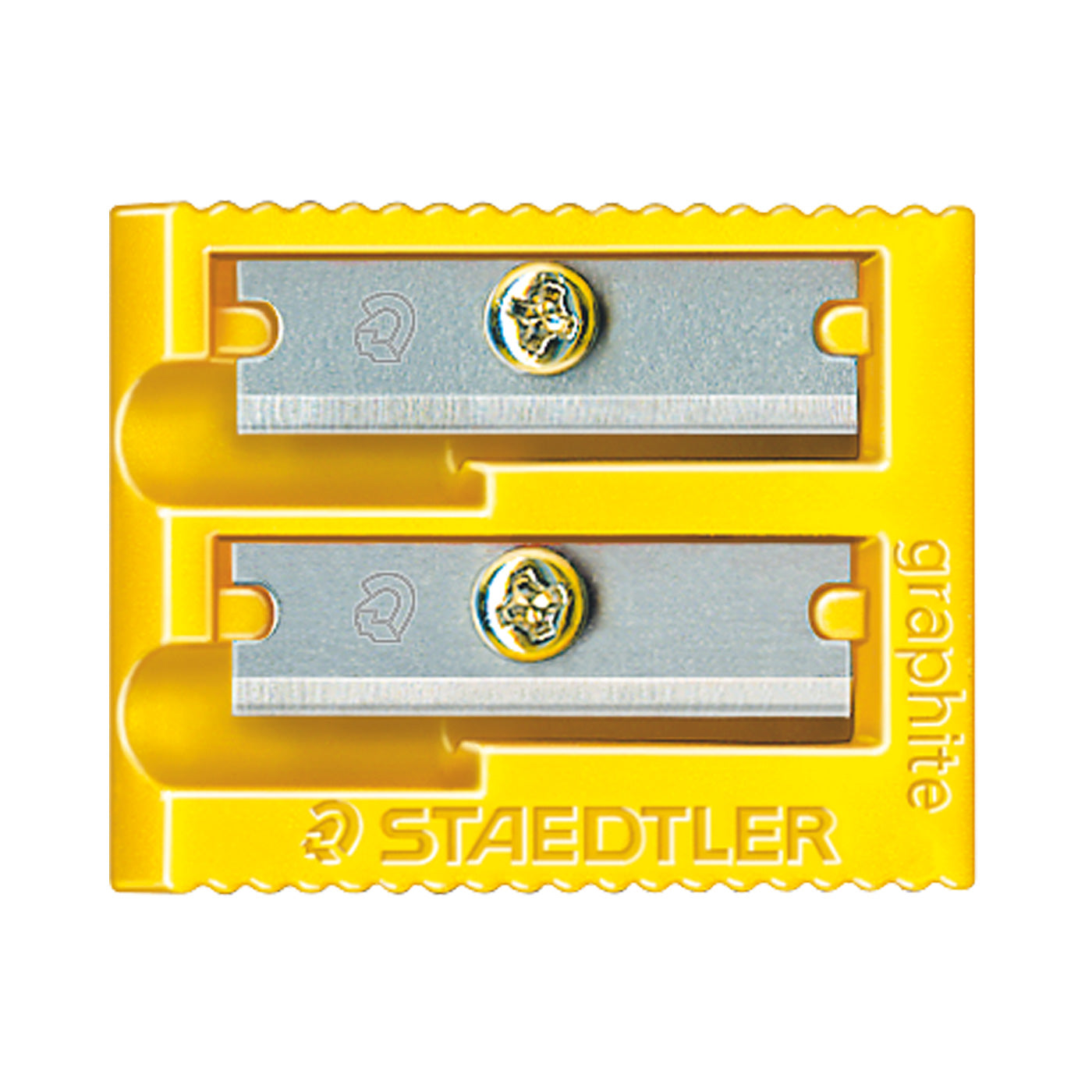 Staedtler Pencil Sharpener Plastic Double Hole - Yellow