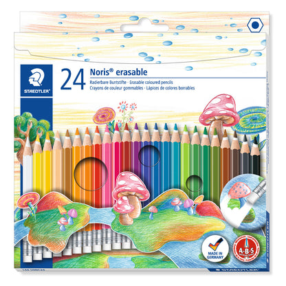 Staedtler Noris Club Erasable Coloured Pencil 24 Shades - School Depot NZ