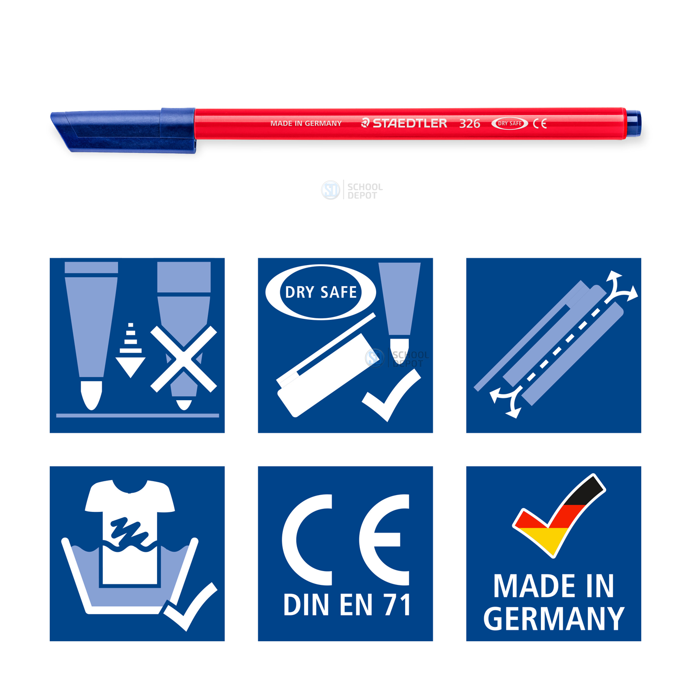 Staedtler Felt Pens Noris Club 20 Shades School Depot NZ