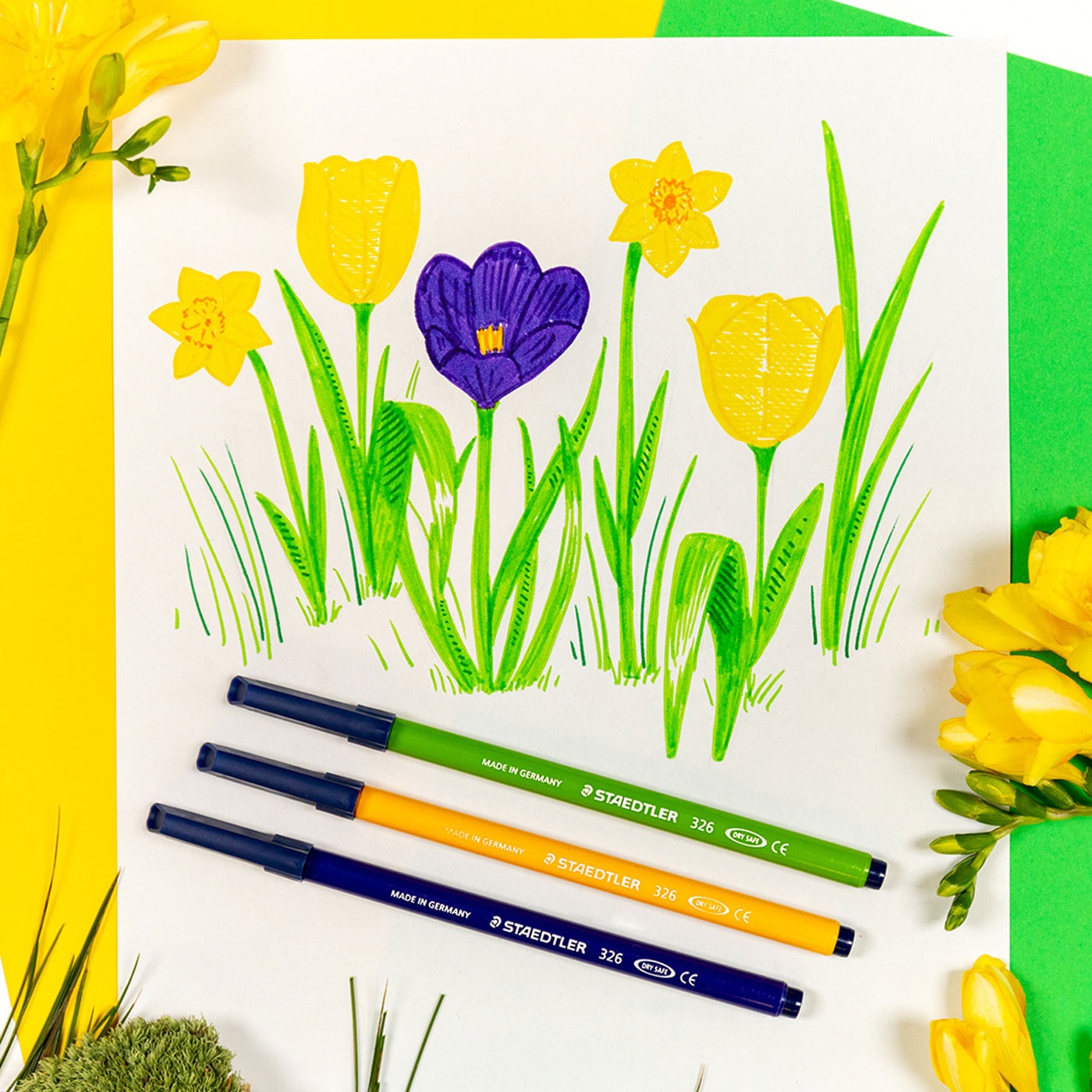 Staedtler Fibre Tip Felt Pens Noris Club 20 Shades