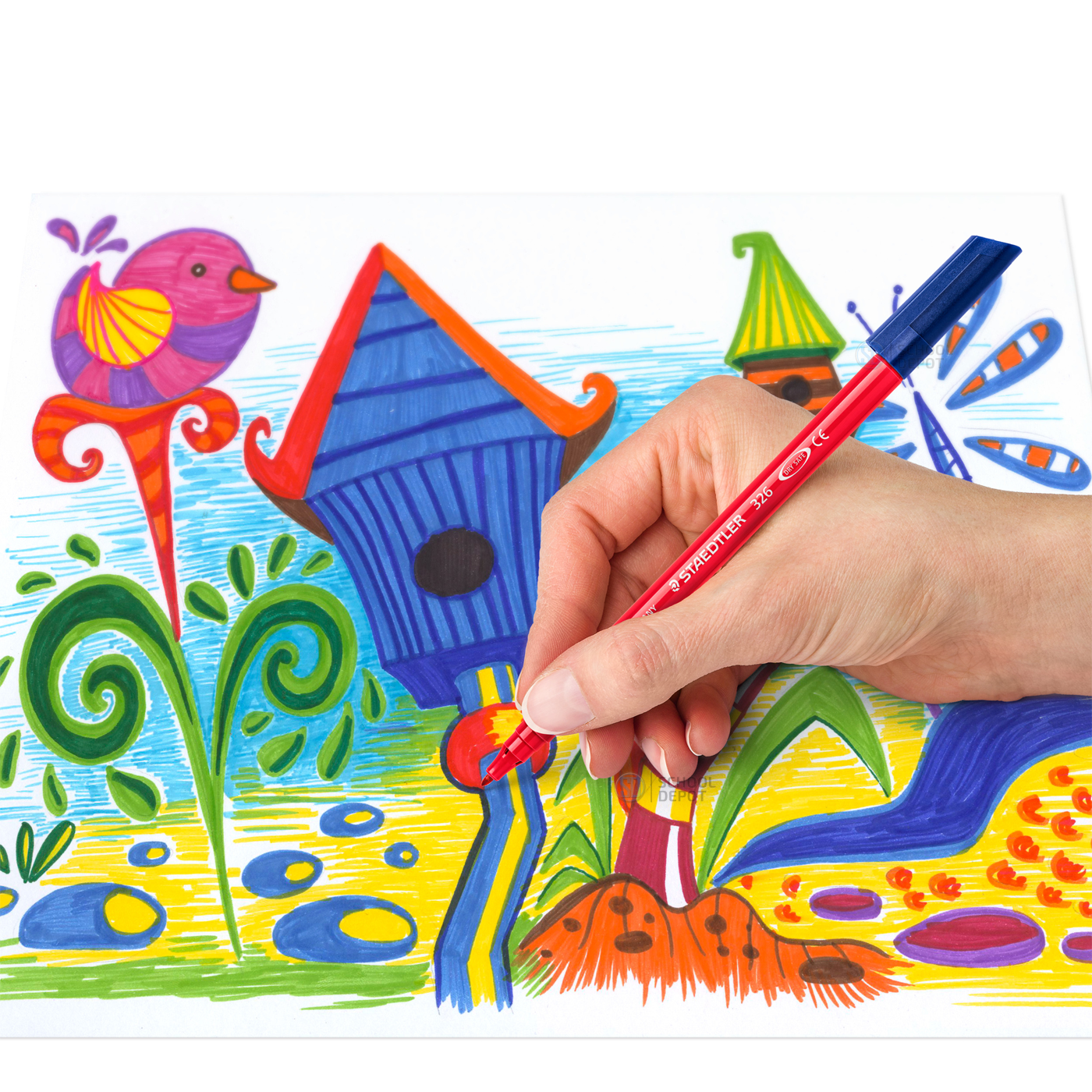Staedtler Fibre-Tip Pens Noris Club 20 Shades School Depot NZ
