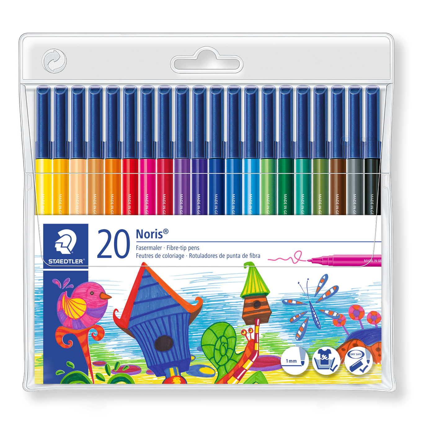 Staedtler Fibre-Tip Pens Noris Club 20 Shades School Depot NZ