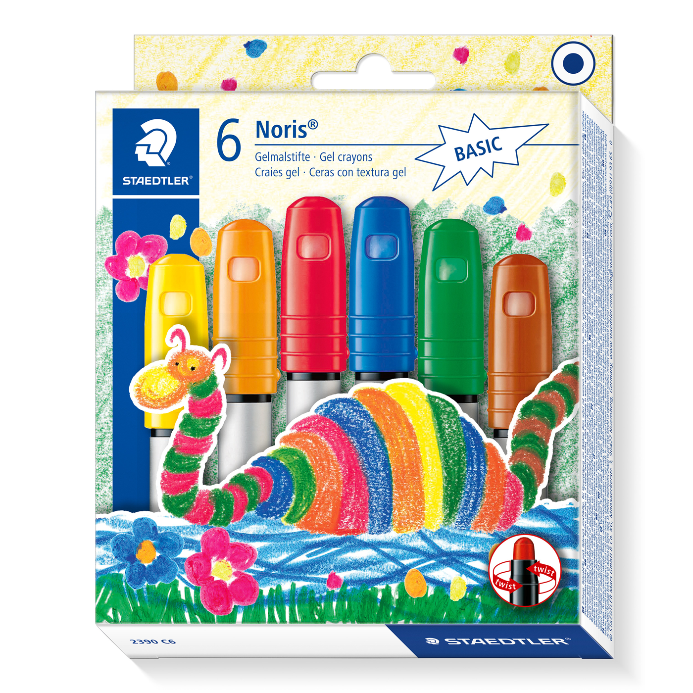 Staedtler Twistable Gel Crayons Noris Club 6 Shades