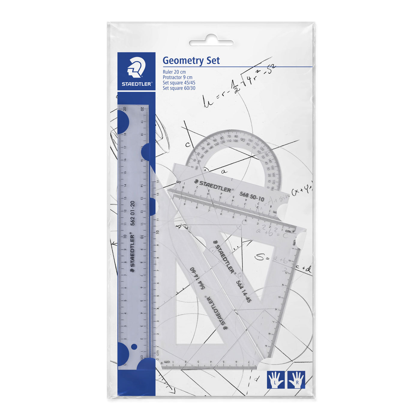 Staedtler Geometry Set 4 Piece 569 WP4 Clear – School Depot NZ