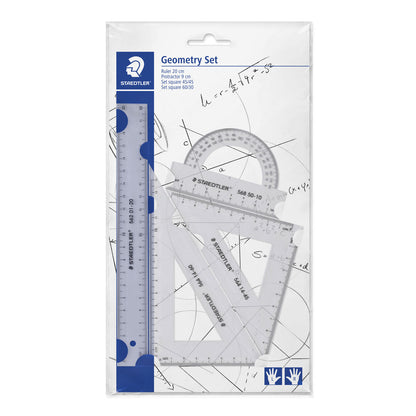 Staedtler Geometry Set 4 Piece Clear