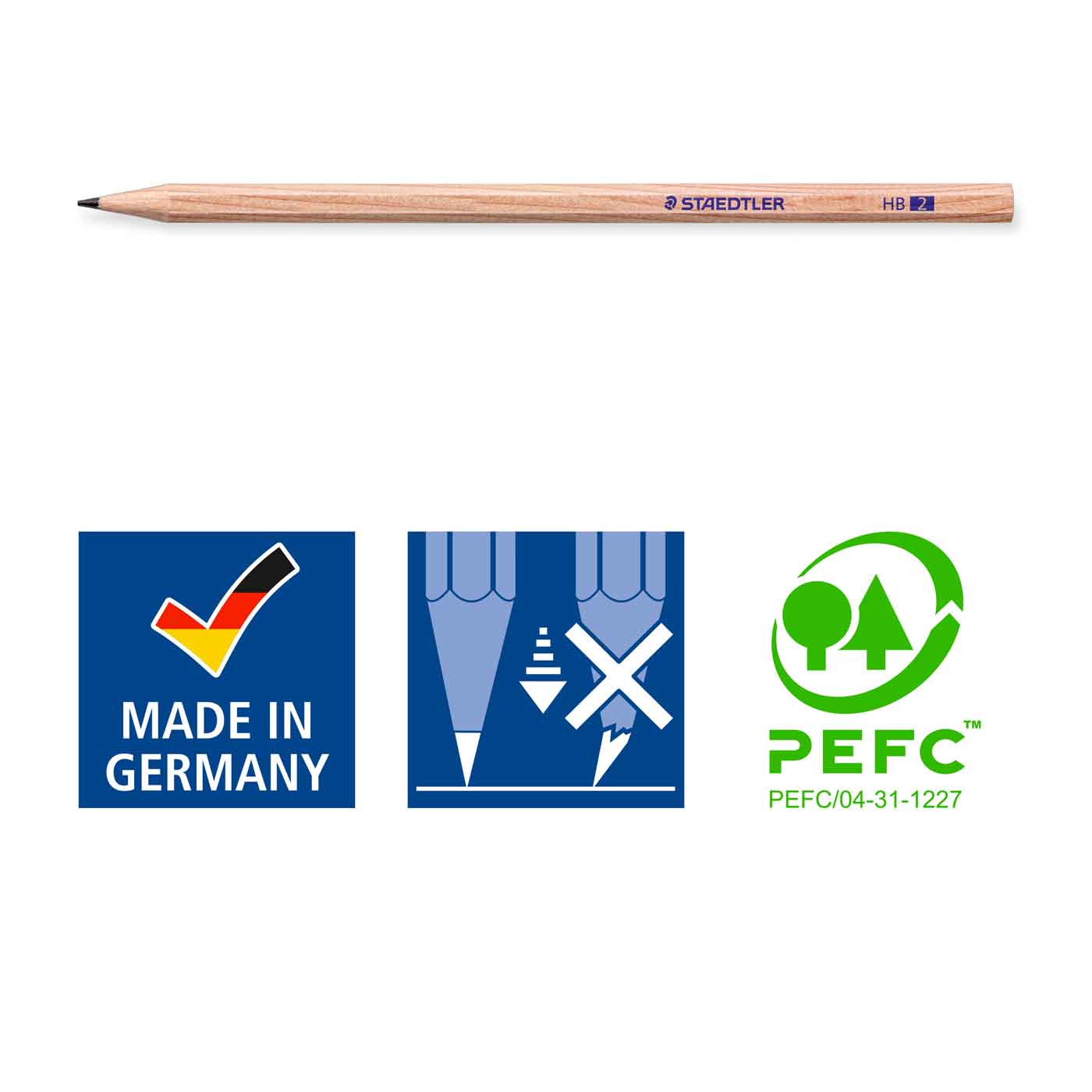 Staedtler Graphite Pencil Natural Wood 130 60N-2  HB