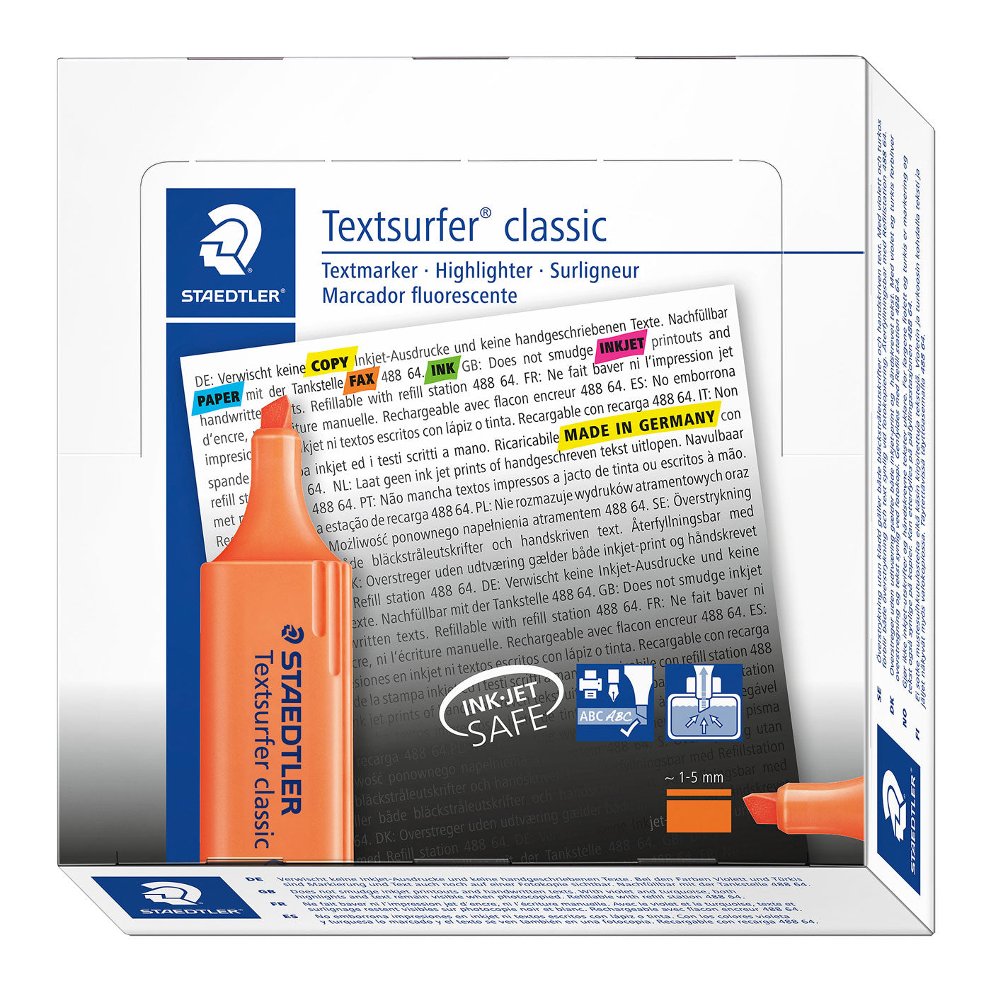Staedtler-Highlighter-Textsurfer-Classic-Orange-Box-of-10