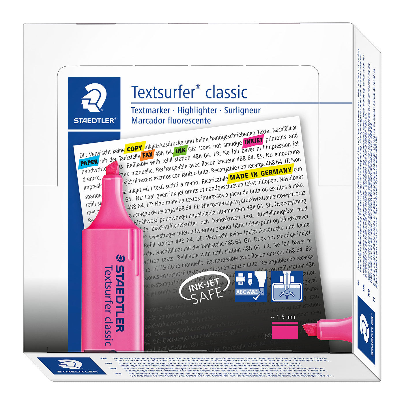 Staedtler Highlighter Textsurfer® Classic Pink Box of 10