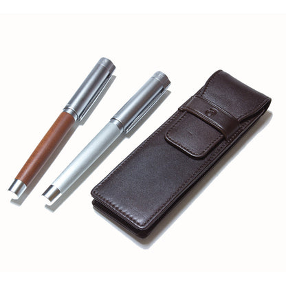 Leather Case for 2 Writing Instruments - School Depot NZ