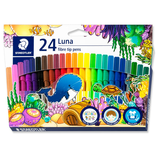 Staedtler Luna Felt Tips 24 Shades