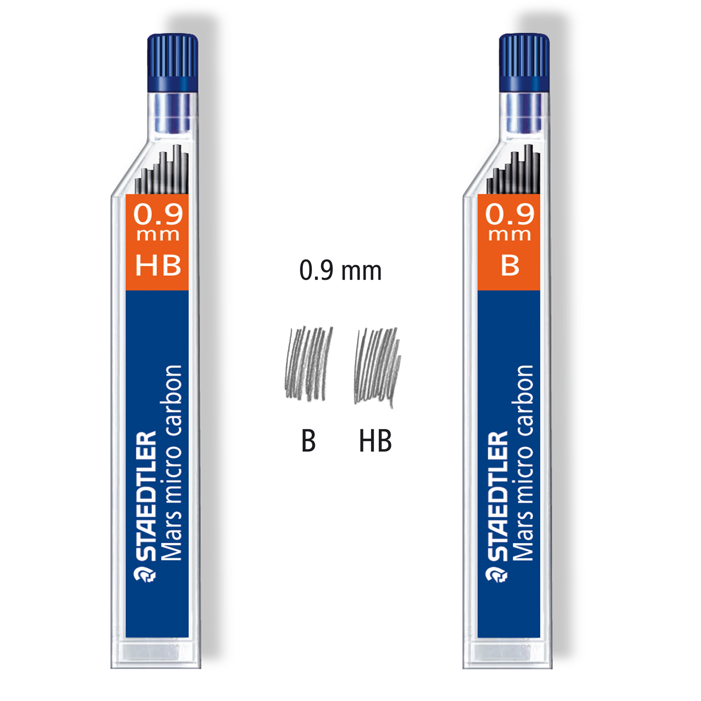 Staedtler Mechanical Pencil Leads Refill 0.9mm Mars Micro Tube of 12 [B, HB]