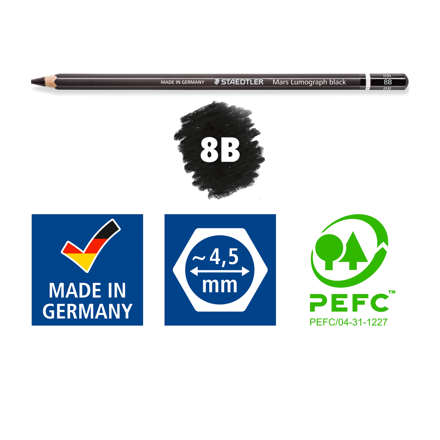 Staedtler Pencil Mars Lumograph Black 8B