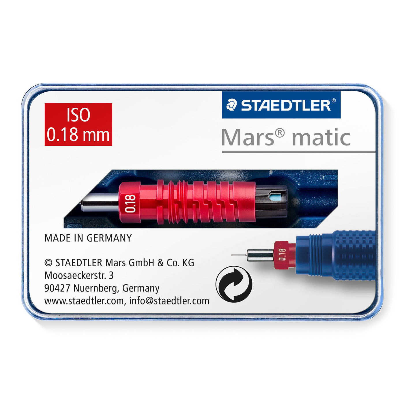 Staedtler Mars Matic 750 M018 Spare Drafting Pen Point 0.18mm