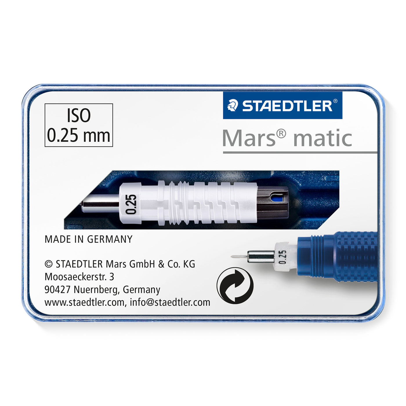Staedtler Mars Matic 750 M025 Spare Drafting Pen Point 0.25mm