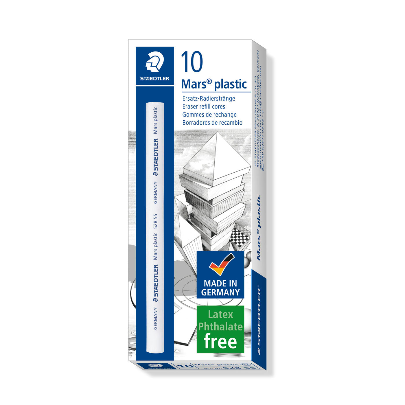 Staedtler Mars Plastic Eraser Refill 528 55 Box of 10
