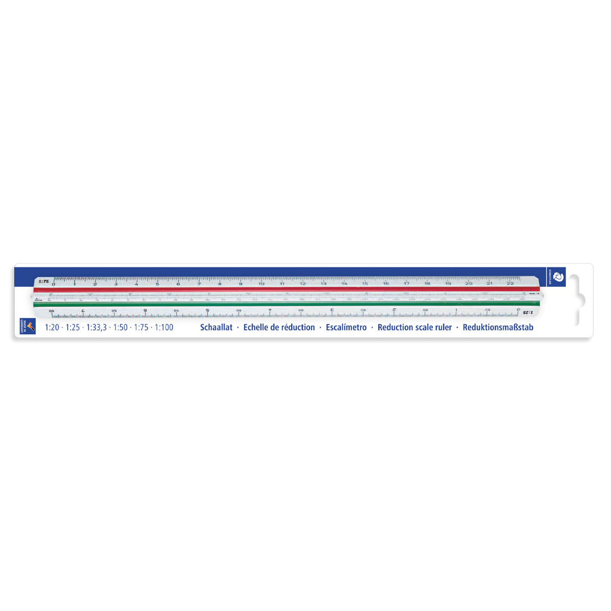 Triangular Reduction Scale Staedtler Mars Triangular Reduction Scale Rule 561 98-2BK 300mm ...