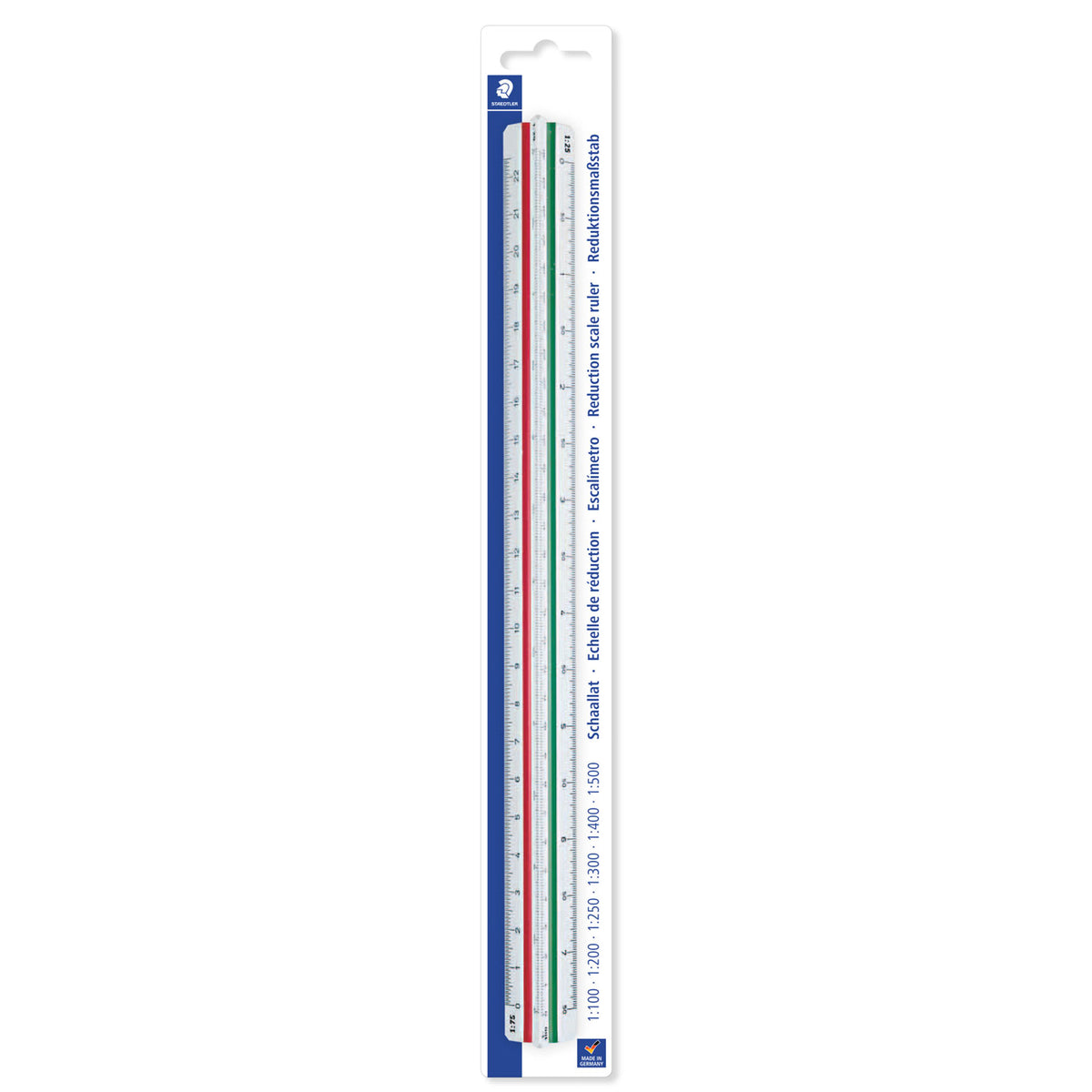 Triangular Reduction Scale Staedtler Mars Triangular Reduction Scale Rule 561 98-4BK 300mm ...