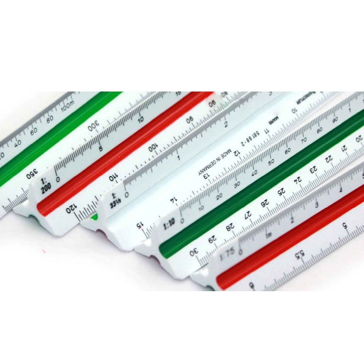 Triangular Reduction Scale Staedtler Mars Triangular Reduction Scale Rule 56198DINBK 300mm ...
