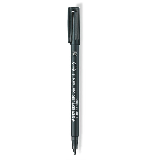 Staedtler Permanent Marker Lumocolor Black Medium Tip 1.00 mm