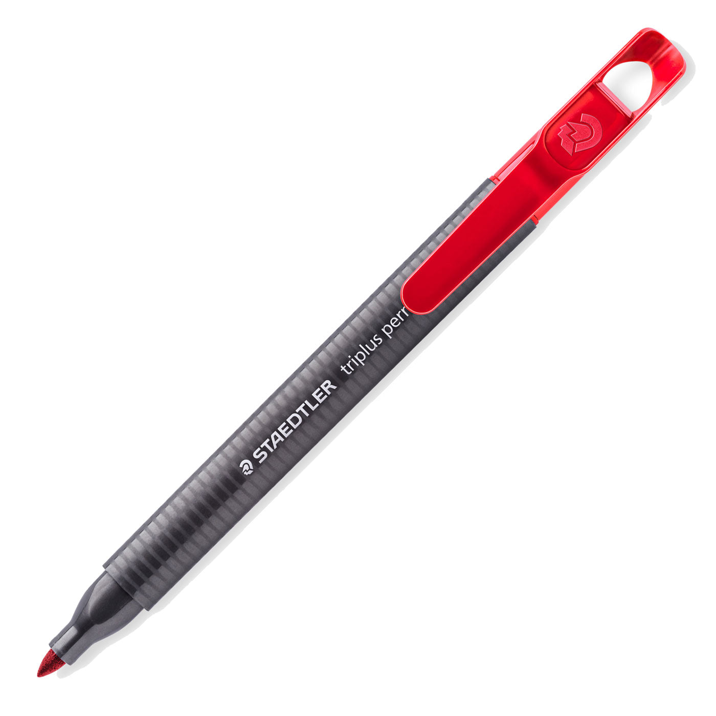 Staedtler Permanent Marker 3452-2 Triplus Compact Triangular Bullet Tip Red