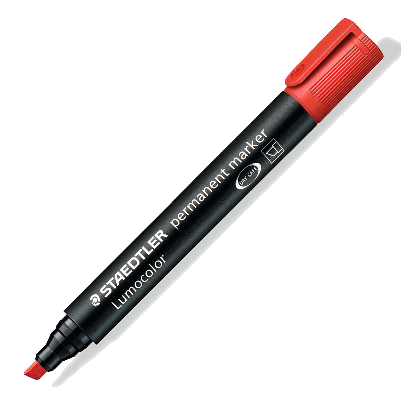 Staedtler Permanent Marker Chisel Tip Lumocolor 350 2 Red