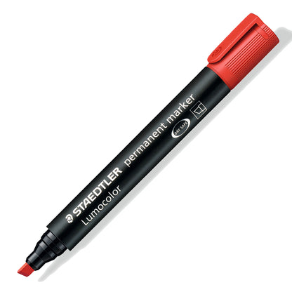 Staedtler Permanent Marker Chisel Tip Lumocolor 350 2 Red
