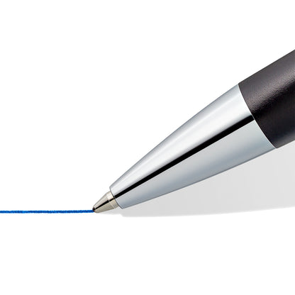 Staedtler Premium Ballpoint Pen Triplus 444 Medium Antique Anthracite Barrel Blue Ink