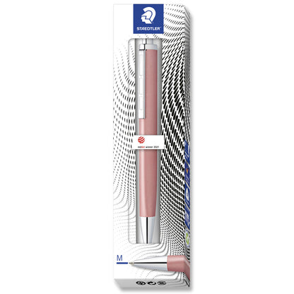 Staedtler Premium Ballpoint Pen Triplus 444 Medium Radiant Rose Barrel Blue Ink