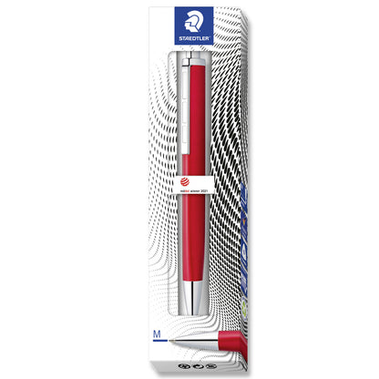 Staedtler Premium Ballpoint Pen Triplus 444 Medium Red Barrel Blue Ink