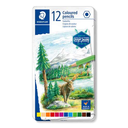 Staedtler Premium Coloured Pencils 146C Design Journey Tin of 12