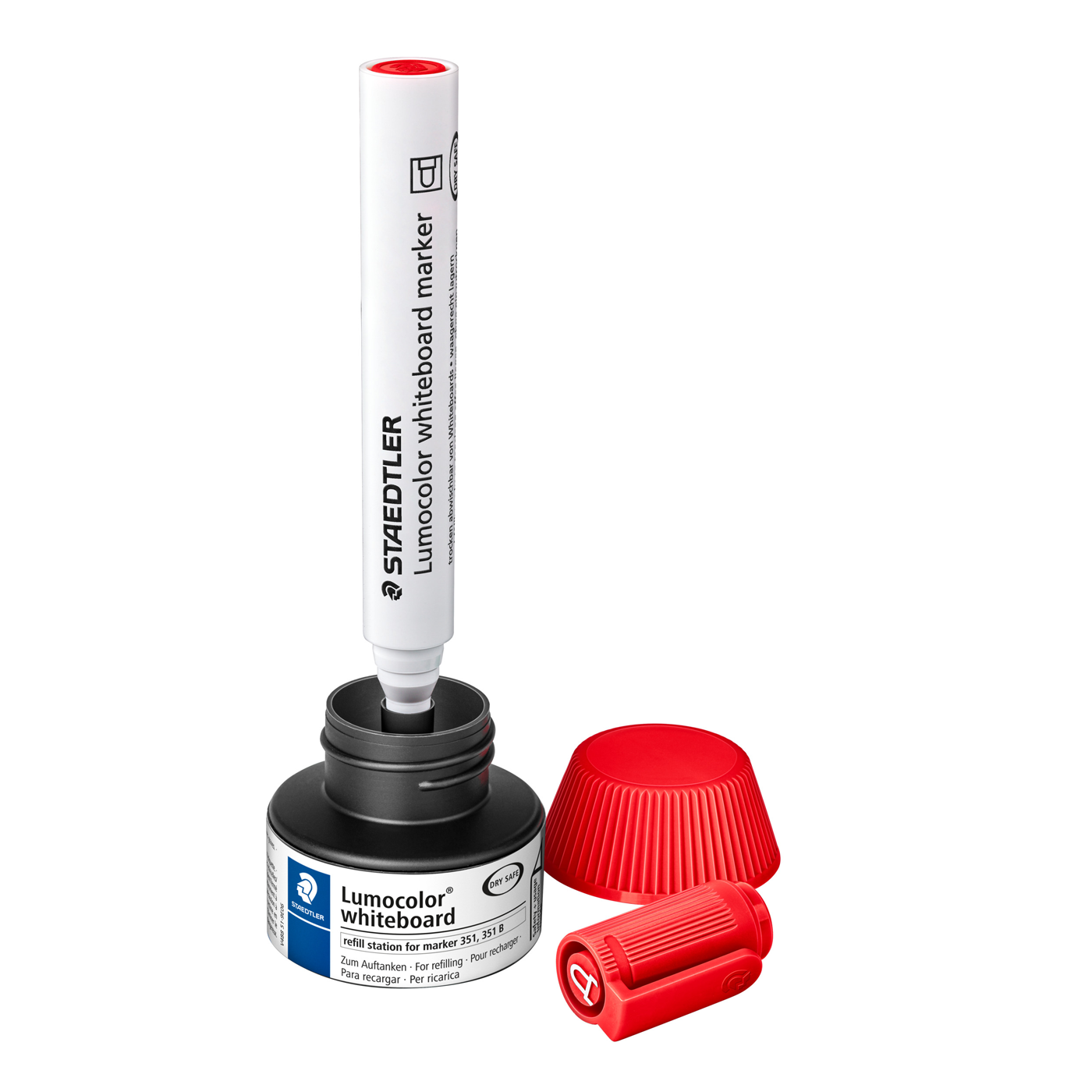 Staedtler Refill Ink Station for Lumocolor Whiteboard Markers Red