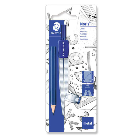 Staedtler School Compass 550 55 Metal with Universal Adaptor