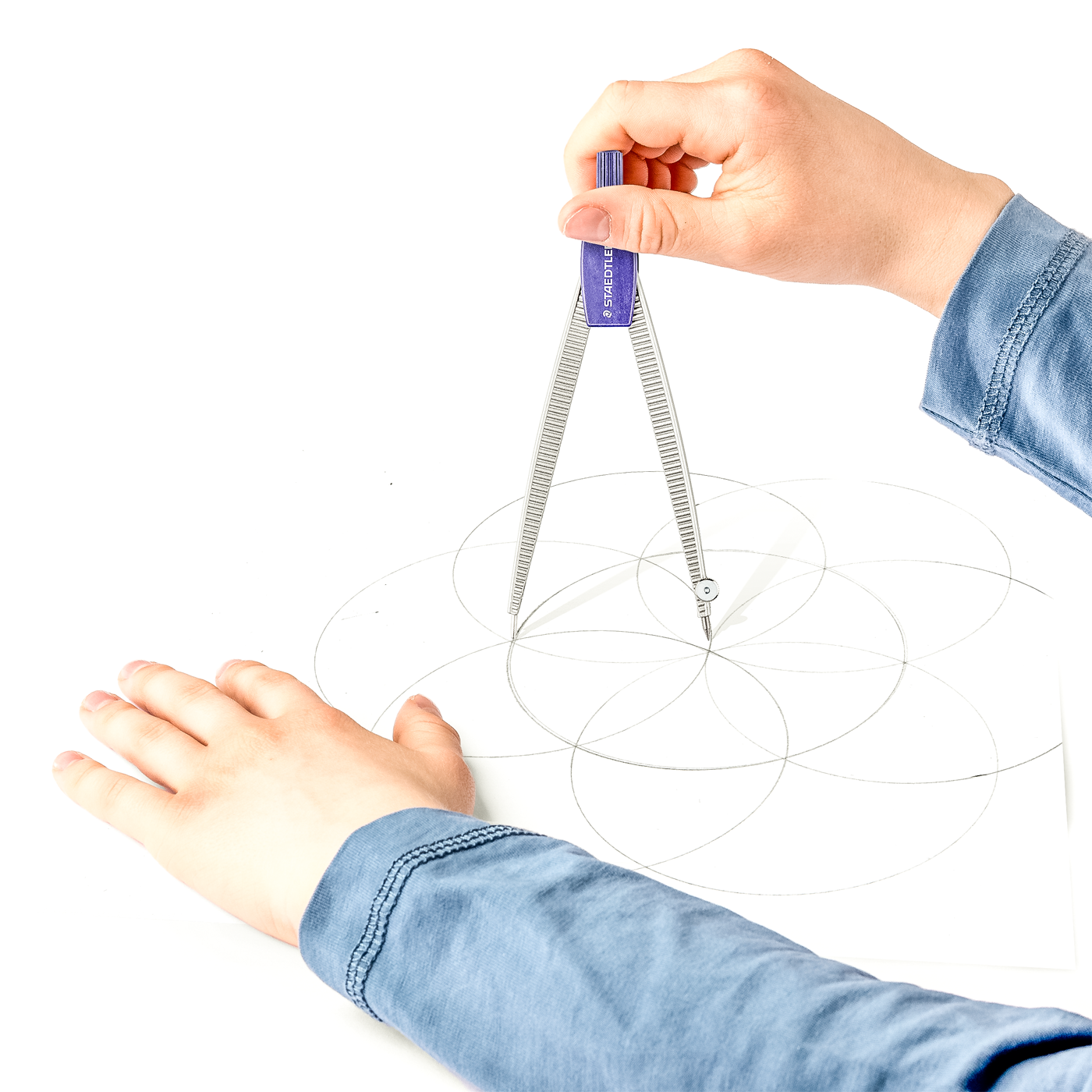 Staedtler School Compass 550 60 with Lead Part, Universal Adaptor & Lead Box