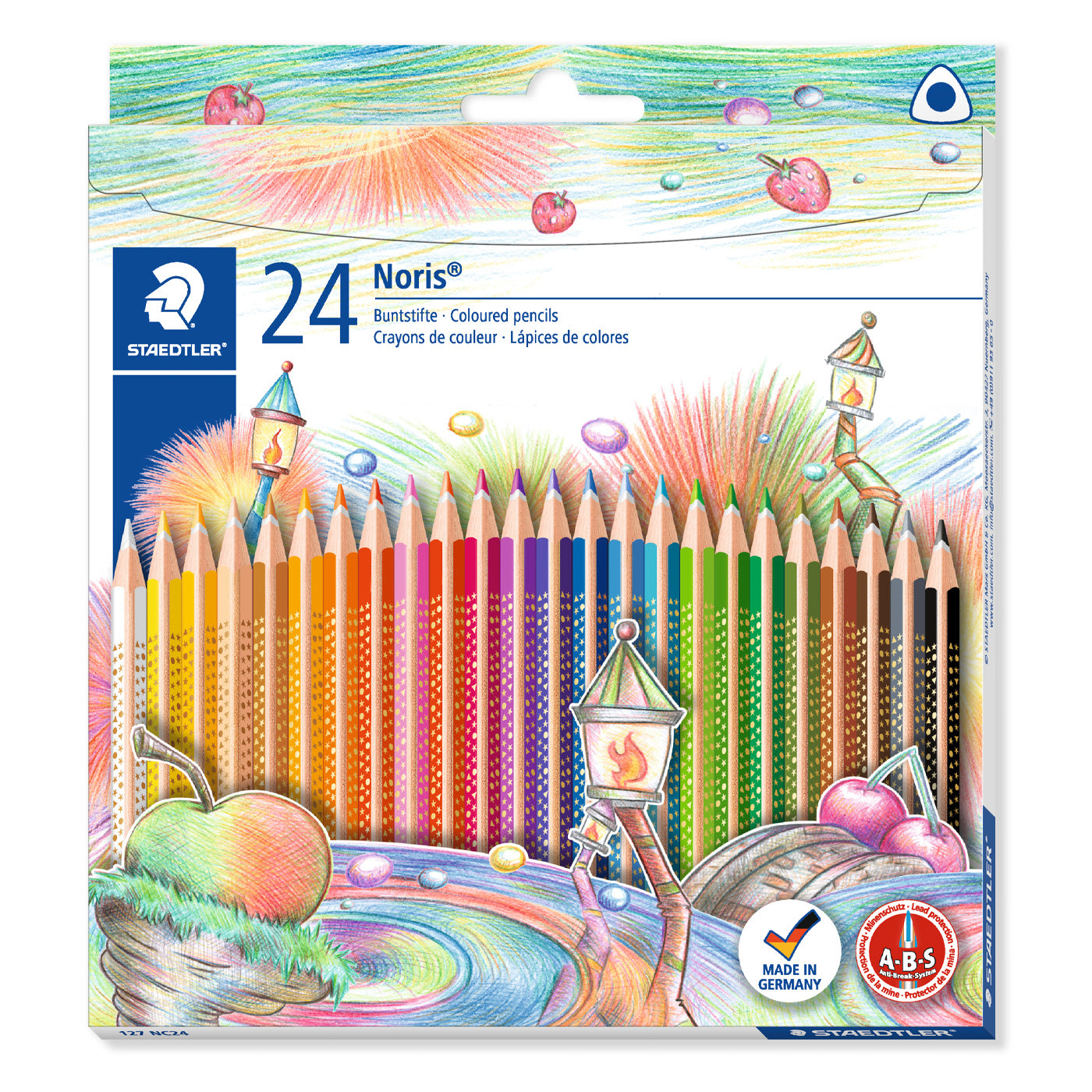 Staedtler Triplus Triangular Coloured Pencils Noris Club 24 Shades