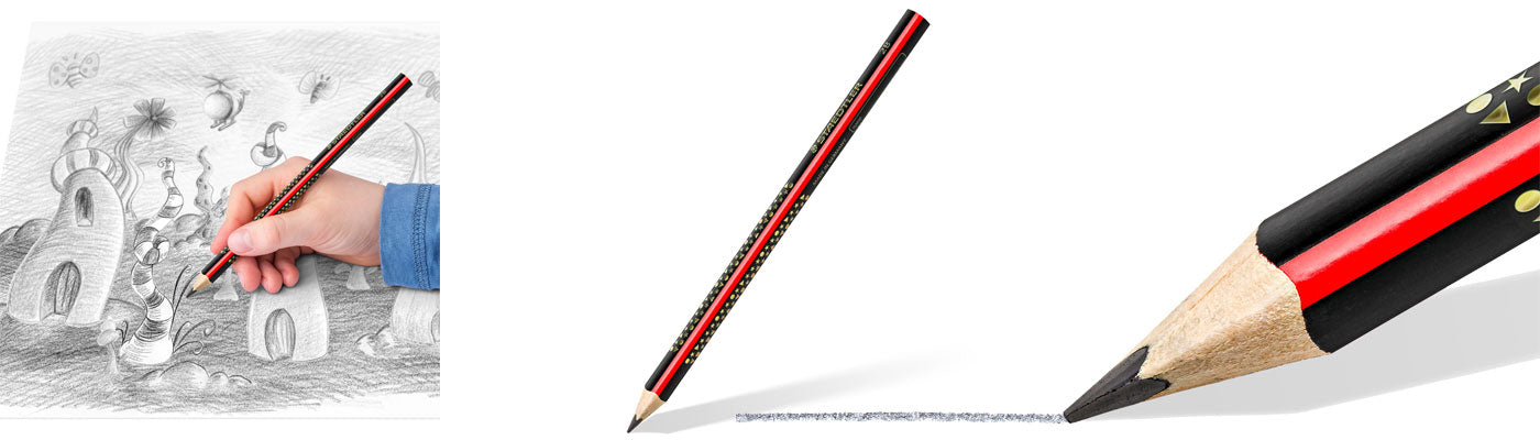 Staedtler Triangular Jumbo Pencil 1285-1 Graphite 2B