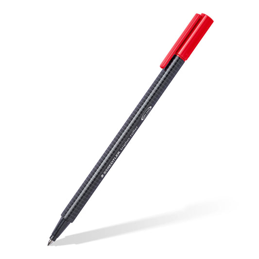 Staedtler Triangular Rollerball Pen 403-2 Triplus Fine Red