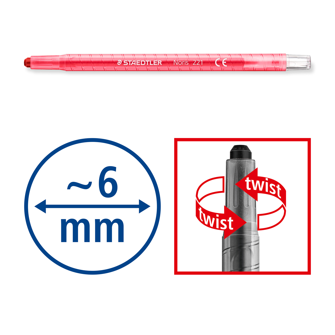 Staedtler Twistable Crayons Noris Club 12 Pack