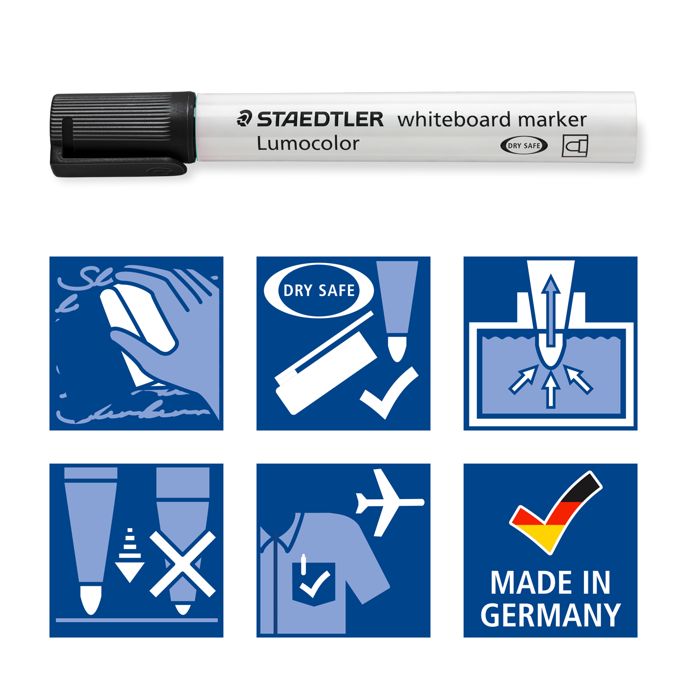 Staedtler Whiteboard Marker Bullet Tip Lumocolor Black
