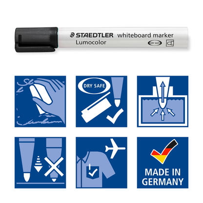 Staedtler Whiteboard Marker Lumocolor Bullet Tip Black