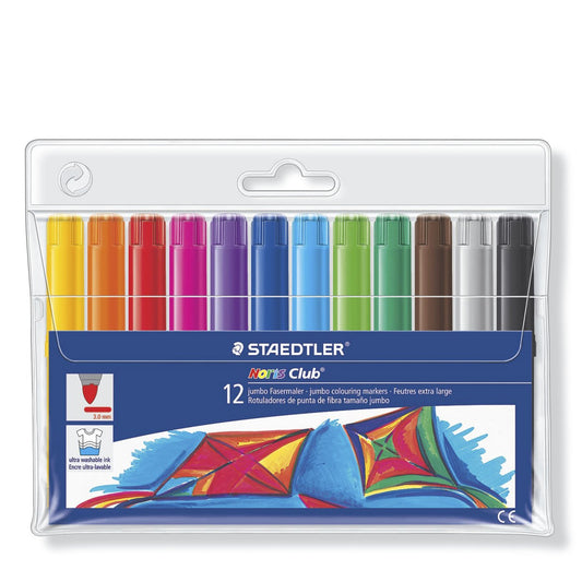 Staedtler Jumbo Fibre Tip Pen - 12 Pack - School Depot NZ
 - 1