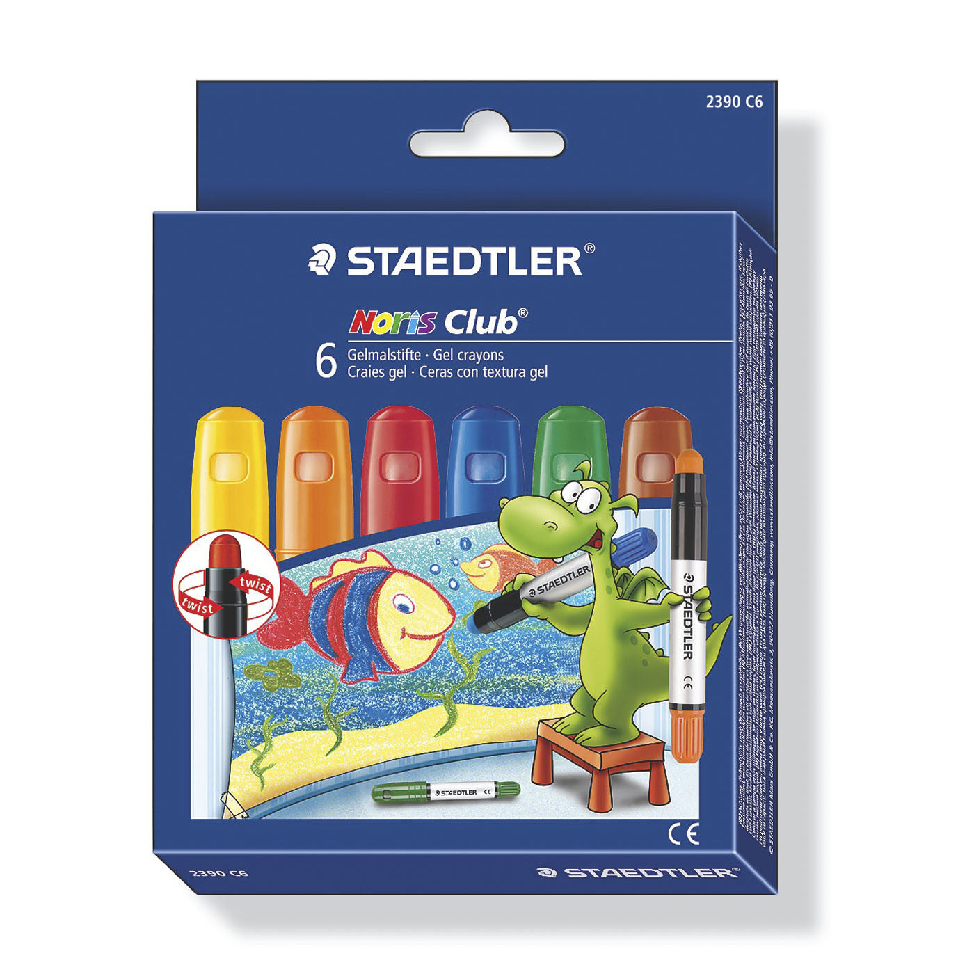 Staedtler Gel Crayons Noris Club 6 Shades - School Depot NZ