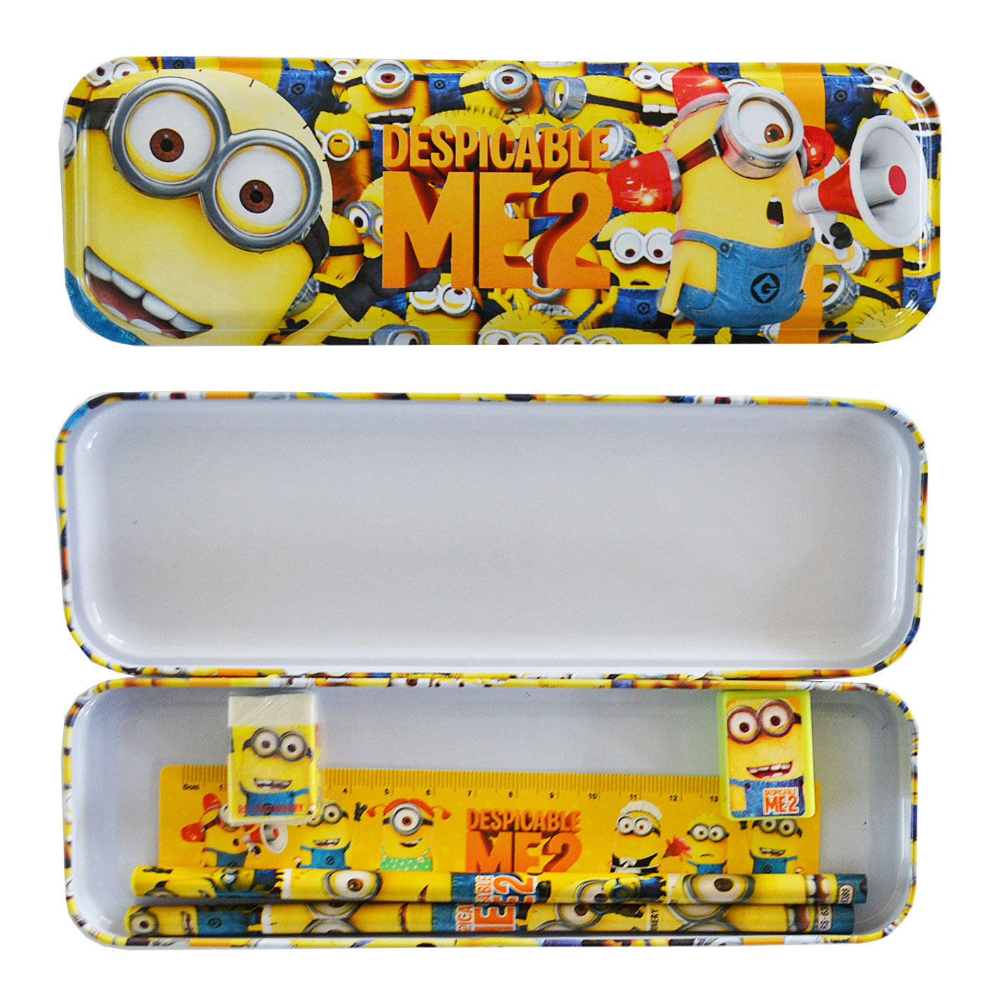 Despicable Me 2 Pencil Case Stationery Set 7 Pieces