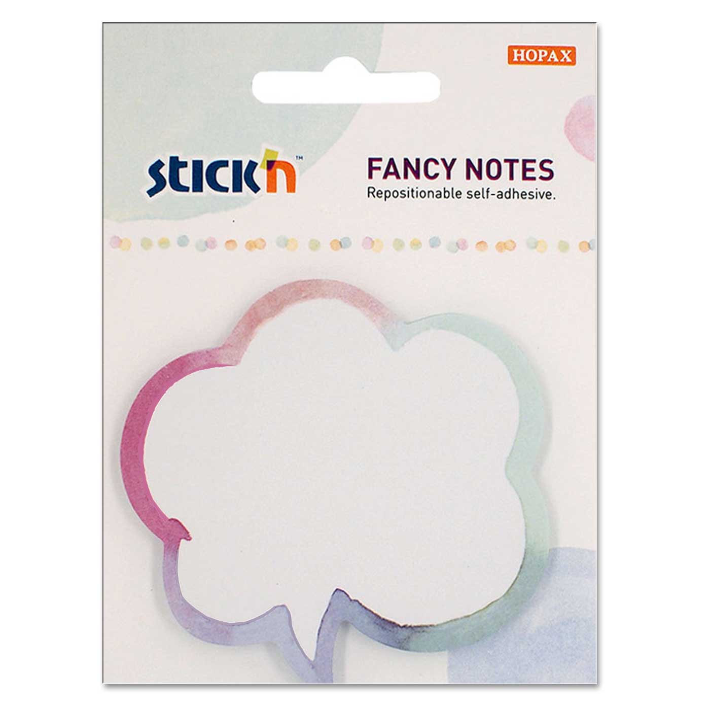 Stick'n Fancy Sticky Notes 66x70mm 30 Sheets Speech Bubble