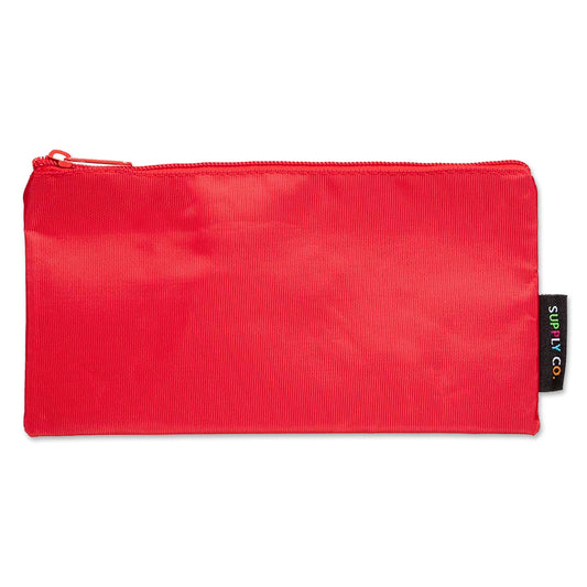 Supply Co Pencil Case Flat Red 21x11cm