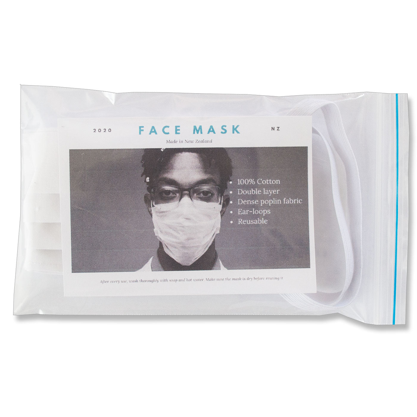 Surgical Face Mask Double Layer Reusable White