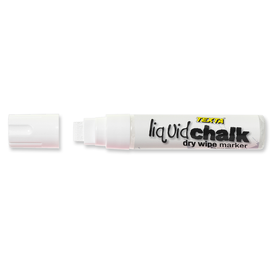 Texta Liquid Chalk Window Marker Chisel Tip 15 mm White