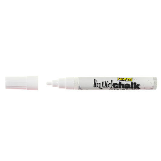 Texta Liquid Chalk Window Marker Bullet Tip 4.5 mm White