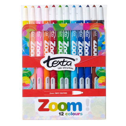 Texta Zoom Twistable Crayons Pack 12